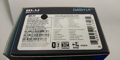 BLU Dash L4 LTE Smartphone, Dual-SIM, 4″ Display, 8GB+1GB RAM, w $5 Prepaid Card
