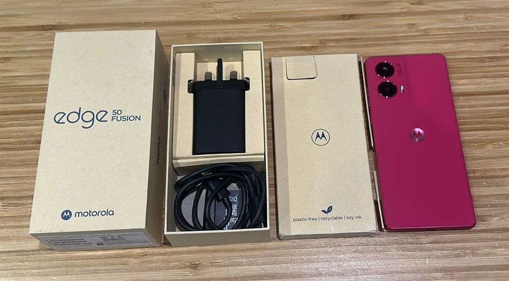 Motorola Edge 50 fusion 5G | 256GB + 12GB RAM Android | Hot Pink | GSM Unlocked