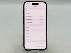 Unlocked Apple iPhone 16 6.1″ A3081 128GB Black Cracked Back For Parts #84