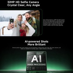 Ulefone Armor 33 Pro Rugged Phone 16GB+512GB Dual Screen Night Vision Android 14