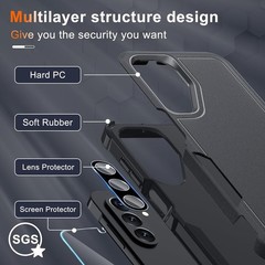 Case for Samsung Galaxy A17 5G Phone Cover with Screen Protector and Lens Cover