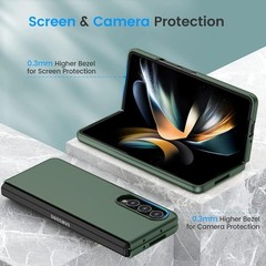 For Samsung Galaxy Z Fold 4 Case w/ Built-in Privacy Screen Protector Slim Cover