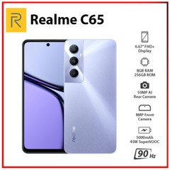 (Unlocked) Realme C65 8GB+256GB PURPLE Global Ver. Dual SIM Android Cell Phone