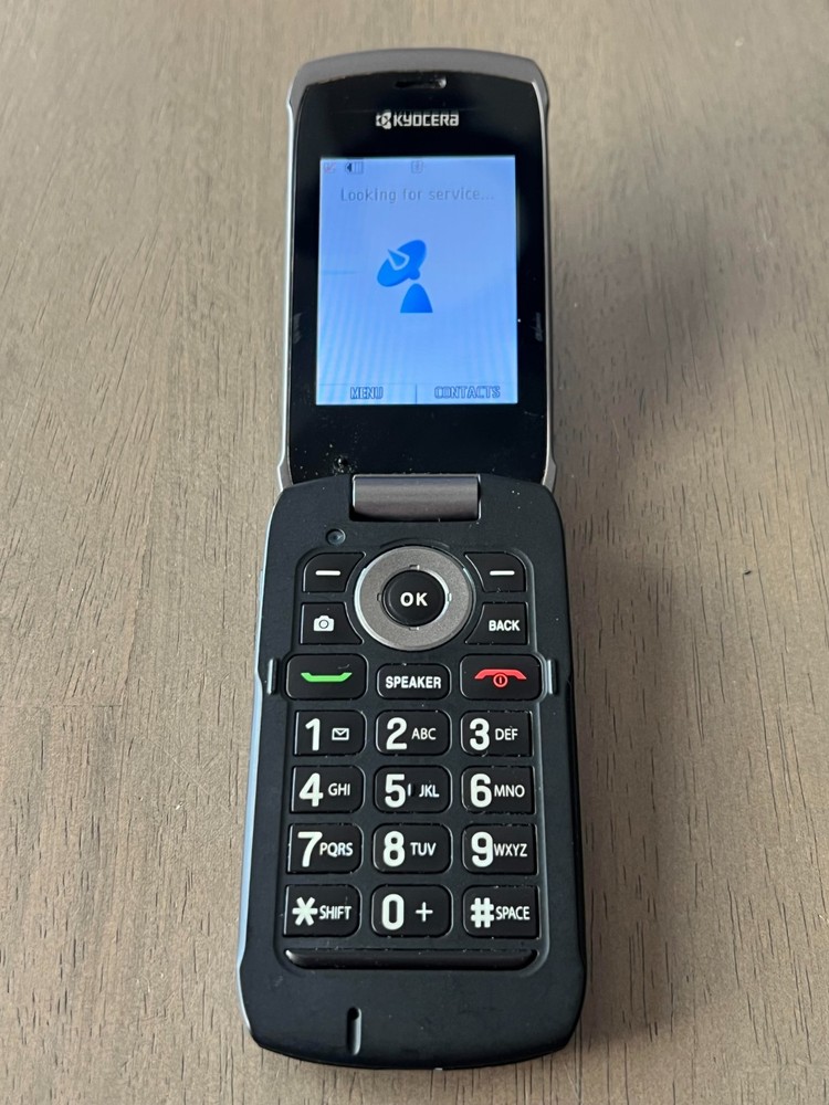 Kyocera Kona S2150 Black CDMA Flip Phone Tested Works