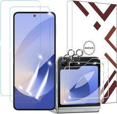 6 in 1 Screen Protector for Samsung Galaxy Z Flip 6 – 2 Pack EPU & Glass