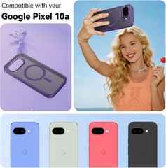 Slim Military Grade Shockproof Case for Google Pixel 10A, Magnetic Translucent M