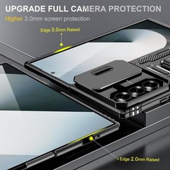 Case for Samsung Galaxy Z Fold 7 with Screen Protector,[Military Grade Hinge Sho