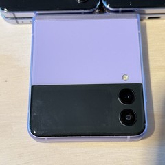 3-Samsung Galaxy Z Flip3 Purple/Blue BROKEN Inside Screens For Parts/Repair-Only