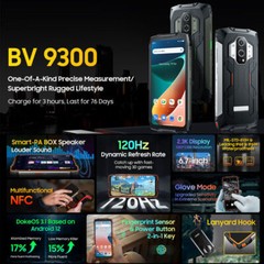 Blackview BV9300 4G LTE 6.7″ Rugged Cell Phone Android Mobile Measuring Outdoor