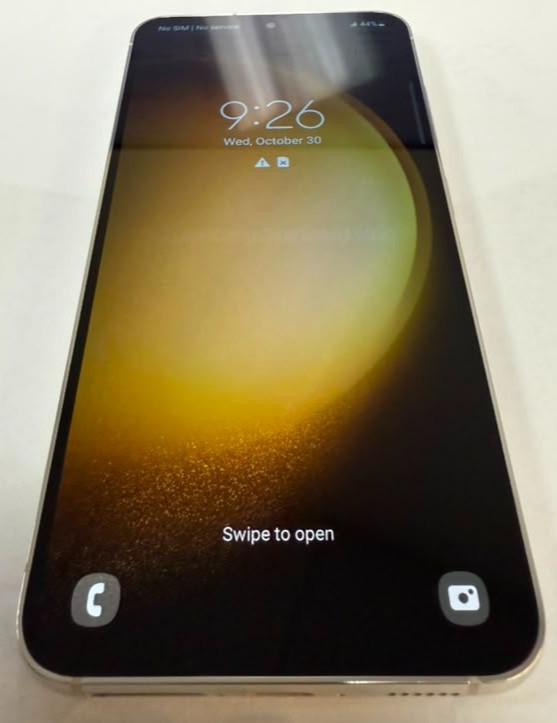 Samsung S911U Galaxy S23 128GB Cream Verizon Visible Shadow Screen