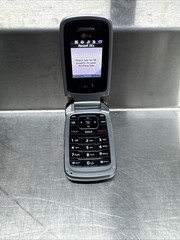 LG LX400 Sprint Nextel Flip Phone BURGUNDY Cell Cellular, Works