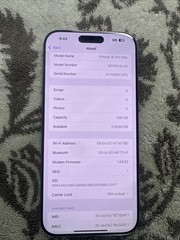 iPhone 16 Pro Max – Mint Condition- 256gb – Natural Titanium