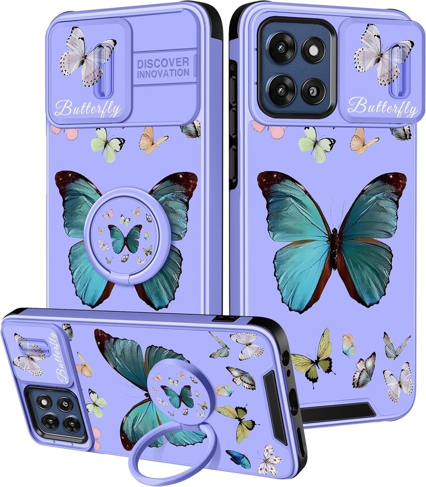 for Moto G Stylus 5G 2025/2026 Case – Cute Phone Cover Design with Ring Stand Ho