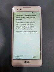 LG LS676 Tribute HD Sprint Cell Phone with Factory Protective Film (White)