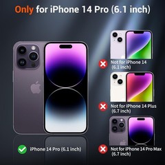 Slim Shockproof Matte Black Translucent Case for iPhone 14 Pro Magnetic
