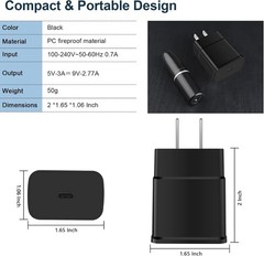 Fast Charger Type C for Moto G Stylus 5G 2024/G 2025/G Power 2025/G Play 2024…