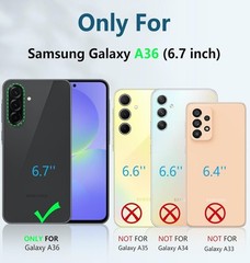 Samsung Galaxy A36-5G Case: Galaxy A56-5G Case with Built-in Screen Protector