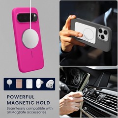 Magnetic Silicone Case for Google Pixel 10 / Pixel 10 Pro – Shockproof, Anti-Sli