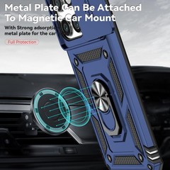 Navy Blue Protective Case for Motorola Edge 2025 with Camera Lens Cover & Screen