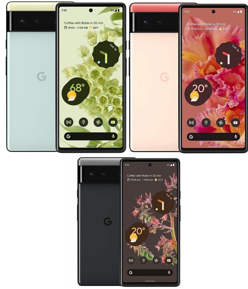 Google Pixel 6 5G Android Phone Unlocked Smartphone 128GB Very Good Condition