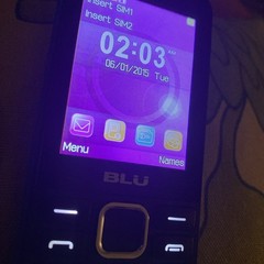 BLU Cell Phone Unlocked W/ Number Buttons Tank II T193 2.4″ VGA GSM Dual Sim