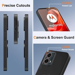 Motorola Moto G85/G96/Moto Edge 50 Fusion Phone Case with 360° Rotatable Ring St