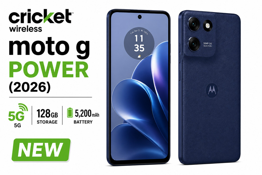 NEW Motorola Moto G Power 2026 128GB Cricket Wireless 5G Sealed Android 16