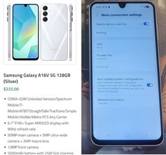 Samsung Galaxy A16V 5G – 128 GB – Light Gray (Verizon) Visible/T-Mobile/AT&T