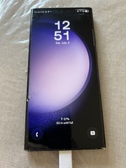Samsung Galaxy S23 Ultra 256GB Grey Unlocked (Screen And Back Glass Cracked)