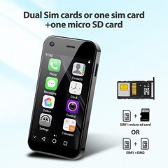Mini Teléfono Celular Móvil Desbloqueado 2.5″ 3G Cámara 5MP Android 9.0 DUAL SIM