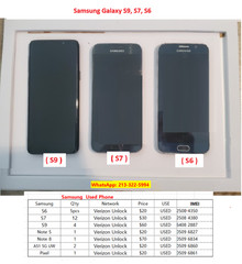 Original Used Samsung Galaxy S9 SM-G960U-64GB-Black (Unlocked) PHONE Verizon