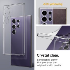 Spigen Liquid Crystal Designed for Galaxy S24 Ultra Case (2024) – Crystal Clear