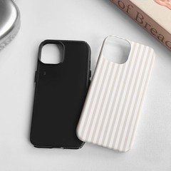 iPhone 13/14 Case Matte Cute Vertical Stripes for Women Girls Men Boy Striped Pa