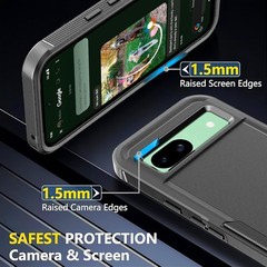 for Pixel 8A Case, Heavy Duty Full-Body Shockproof Case for Google Pixel 8A 6.1″