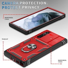 For Samsung Galaxy S23 Ultra 6.8 Inch Case Military Grade Screen Protector 2Pack