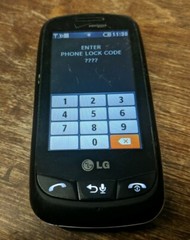 PIN LOCK AS IS LG Cosmos Touch VN270 – Black (Verizon) Cellular Phone