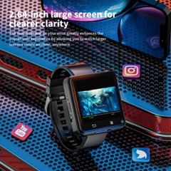 2.64″ Large Screen 4G Smart Watch Android 11 Dual Camera WIFI GPS 3GB + 32GB