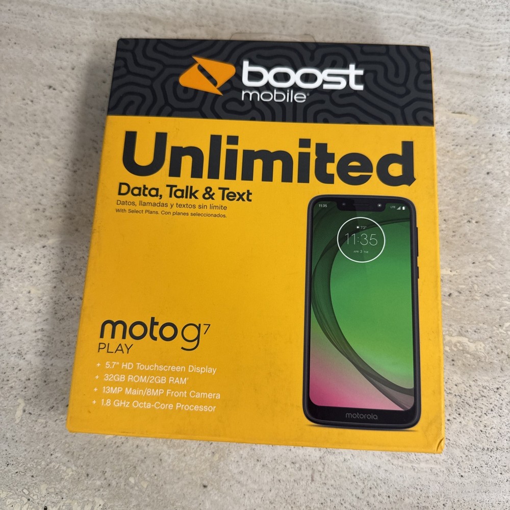 Motorola Moto G7 Play – 32GB – Deep Indigo (Boost Mobile)