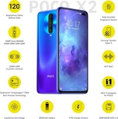 POCO X2 Factory Unlocked Dual SIM 6GB RAM 64GB STORAGE 6.67inch Full HD+ Display