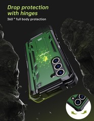 for Samsung Galaxy Z Fold 5 Case,w/ Belt Clip Holster/Military Grade Drop Proof