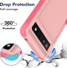 for Google Pixel 6a Case, PC+TPU Two-in-one Double-Layer Anti-Fall Mobile Phone