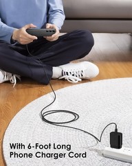 25W Fast Charger Adapter Type-C 2 Pack with 6FT Cable for Galaxy S24/S25