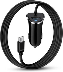 USB C Car Charger 3.4A Adapter with 3ft Cable for Samsung Galaxy S24 Ultra