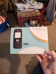 Nokia 6030 Cingular Cell Phone Bundle Black & Silver Faceplate w/ Extras