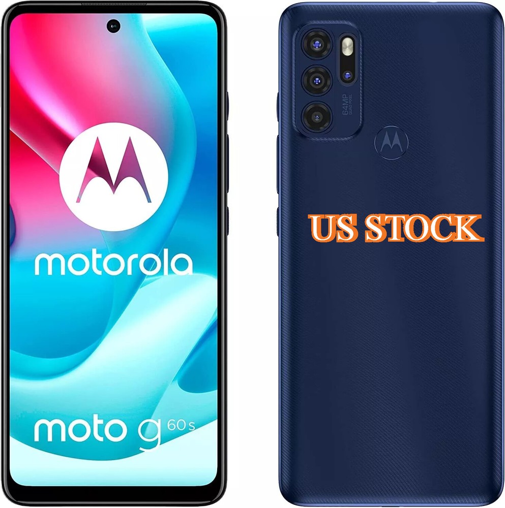 Motorola Moto G60S 128GB 6GB RAM Unlocked Phone Mediatek Dual Sim 64MP ink Blue