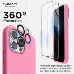 4 in 1 Designed for iPhone 14 Pro Case (6.1 inch, 2022) with Screen Protector +