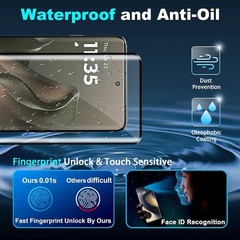 3D Tempered Glass Screen Protectors 2-Pack for Motorola Moto Edge 2025, Anti-Scr