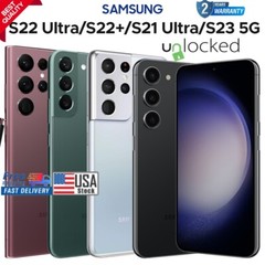NEW SAMSUNG GALAXY S22 ULTRA /S21 ULTRA 5G/S23 ULTRA UNLOCKED ALL COLOR &MEMORY