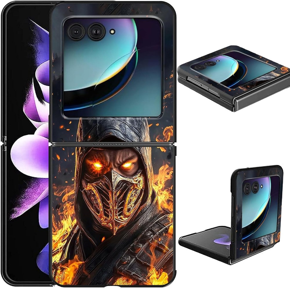 Motorola Razr Plus 2024 Case – Slim, Lightweight Hard PC Flip Cover with Fire Wa