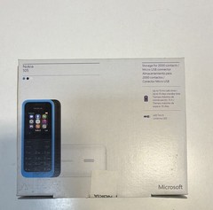 Nokia Nokia 105 RM-1135 Blue Bar Phone 2G GSM Micro USB LED Torch 4MB